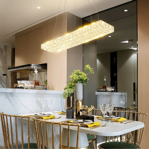 Lorelei Modern Chandelier above the Dining Table - Residence Supply