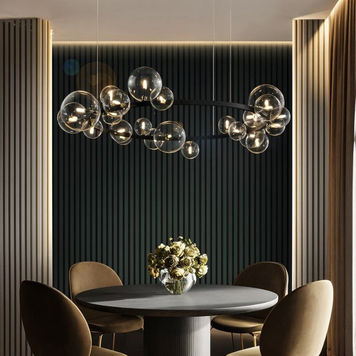 Louisa Modern Sputnik Chandelier: Inspired by mid-century design, this sputnik chandelier boasts radiating arms with exposed bulbs, offering a retro-modern aesthetic for contemporary spaces.
