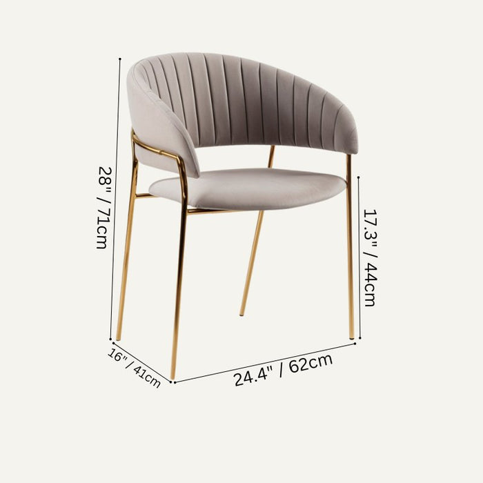 Lydian Accent Chair Size