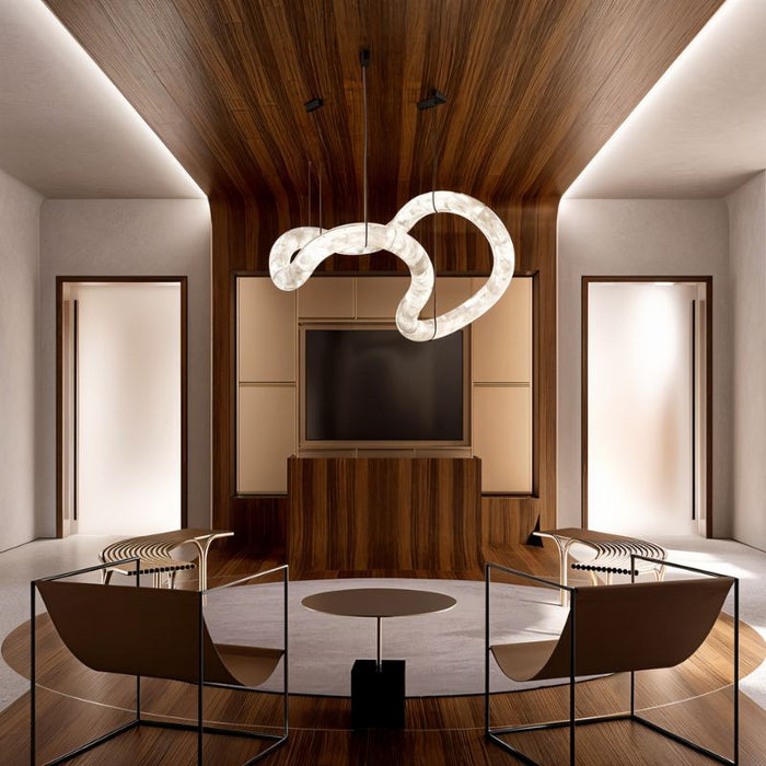 Maat Alabaster Chandelier - Living Room Lighting