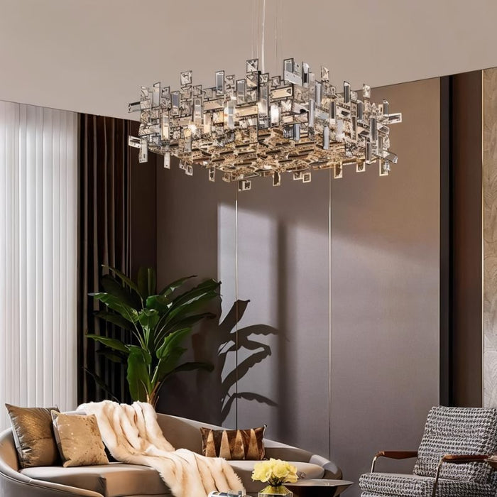 Maraya Crystal Chandelier - Living Room Lights