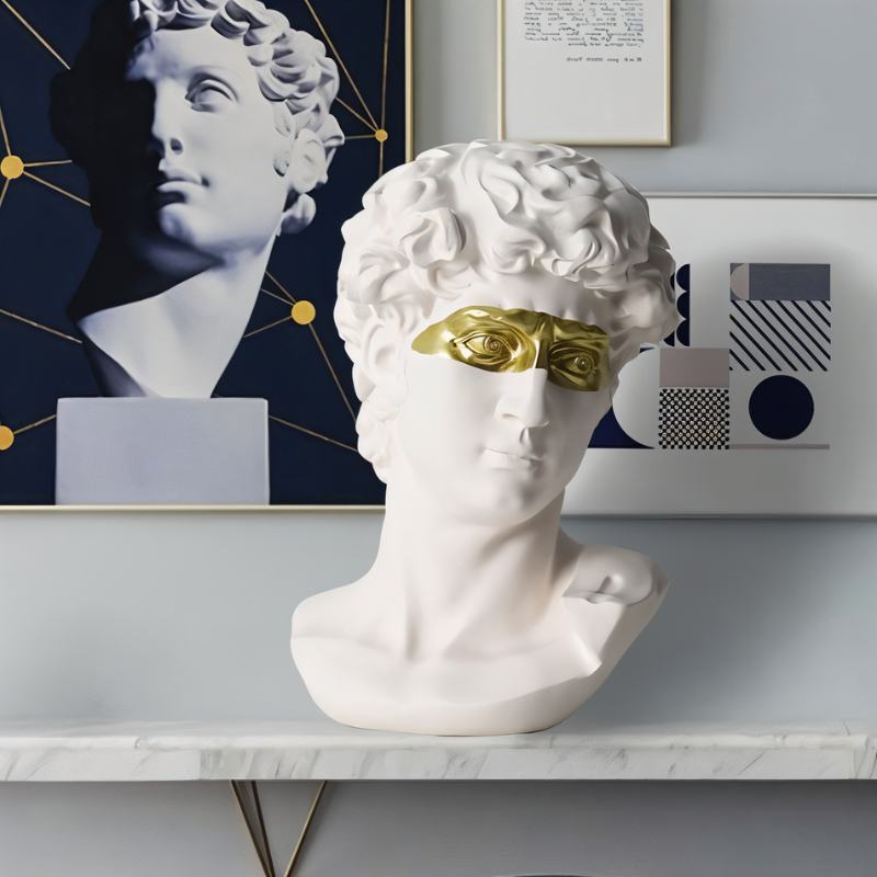 Masked David Figurine