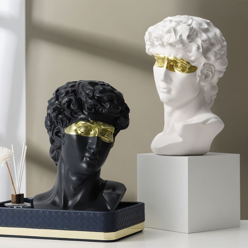 Masked David Figurine