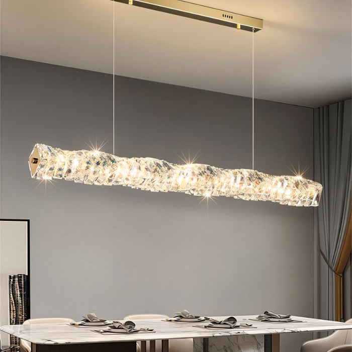 Meissa Crystal Chandelier above the Dining Table - Residence Supply