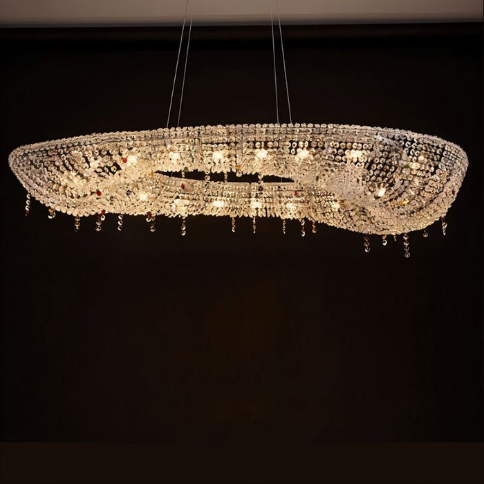 Micans Round Crystal Chandelier - Residence Supply