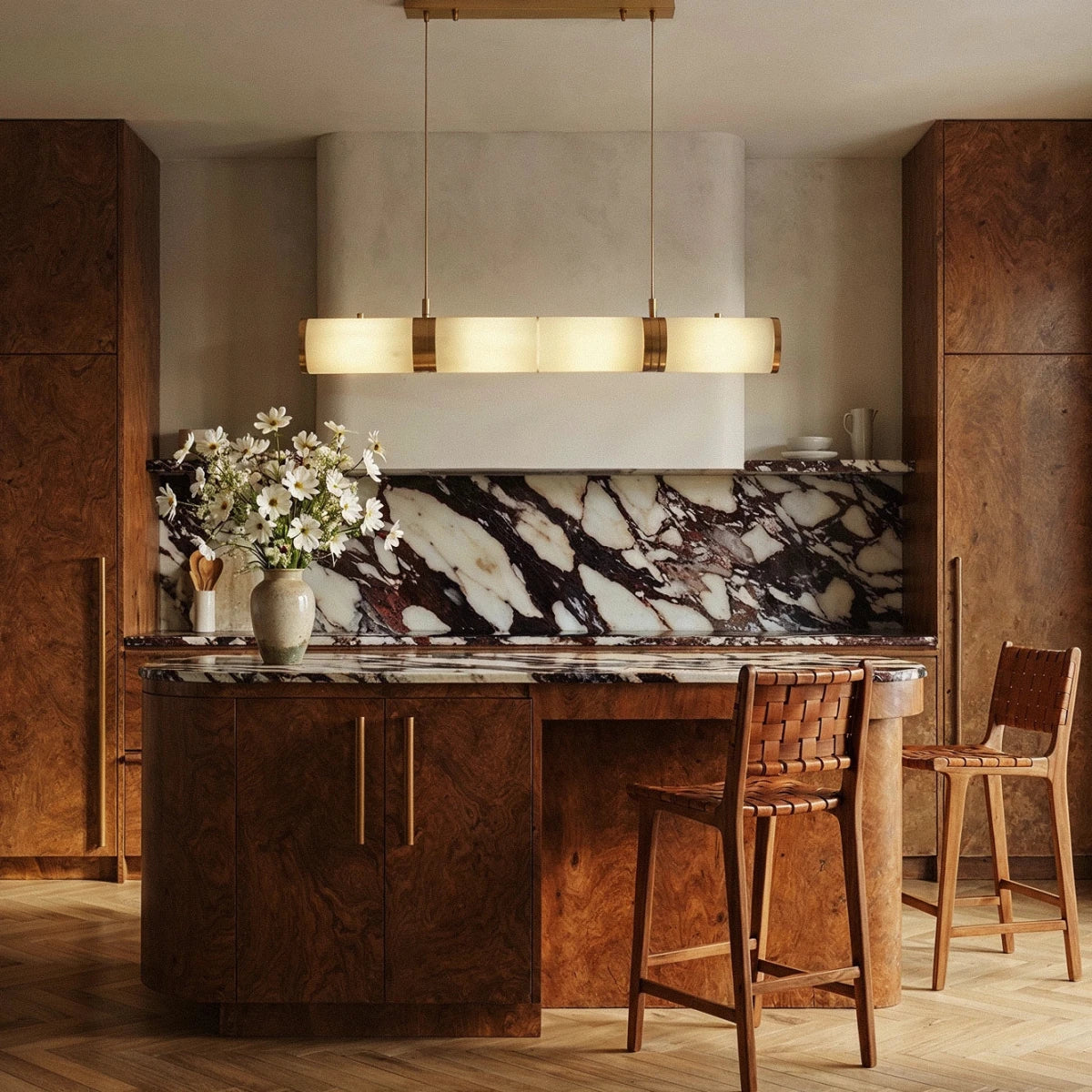 Miglan Alabaster Chandelier Light - Residence Supply