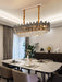 Misbah Linear Chandelier - Dining Room Light Fixtures