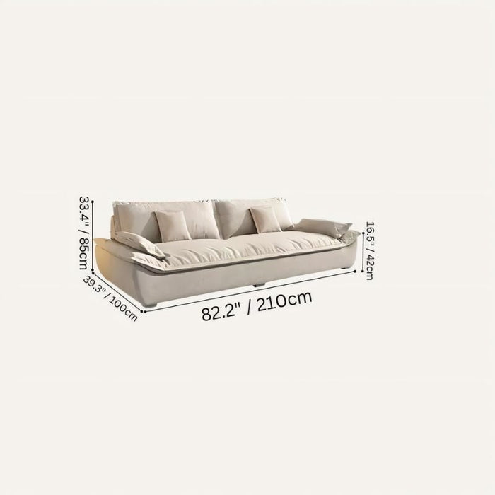 Mizan Pillow Sofa Size