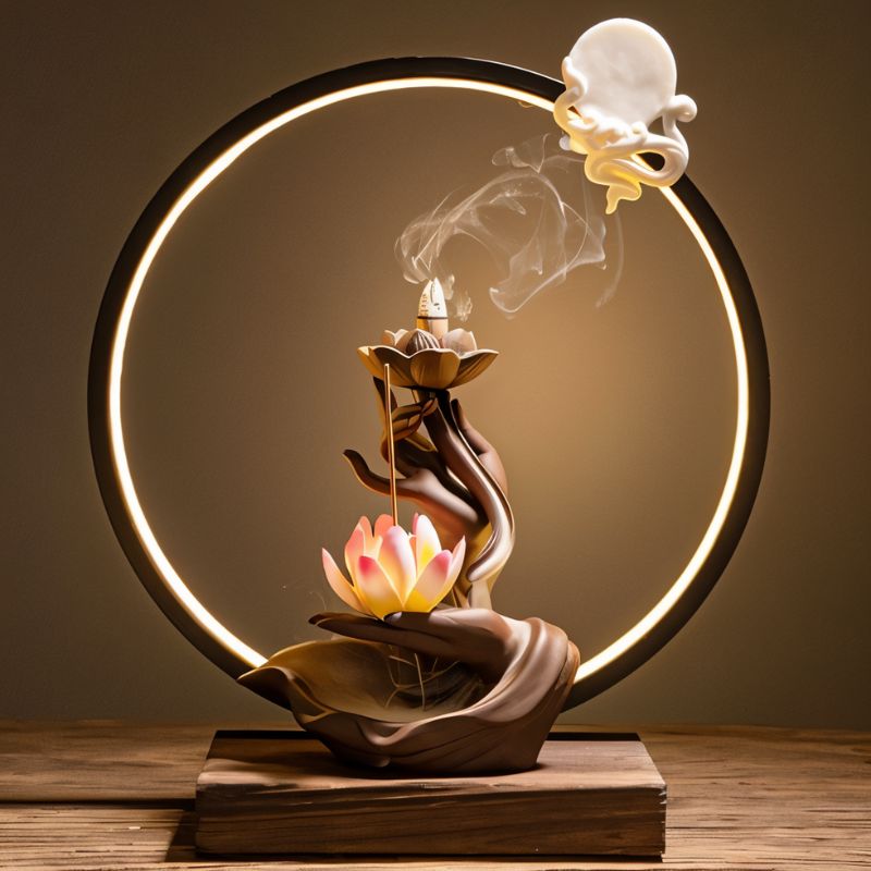 Moonlit Incense Burner - 2-in-1 Lamp & Burner. – Residence Supply