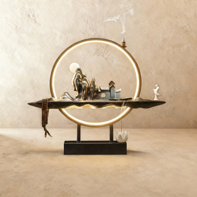 Moonlit Incense Burner Table Lamp - Residence Supply