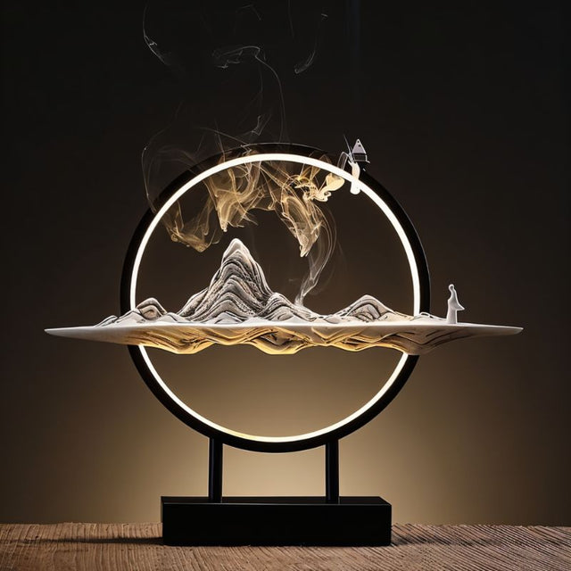 Moonlit Incense Burner Table Lamp
