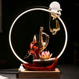 Moonlit Incense Burner Table Lamp