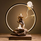 Moonlit Incense Burner Table Lamp