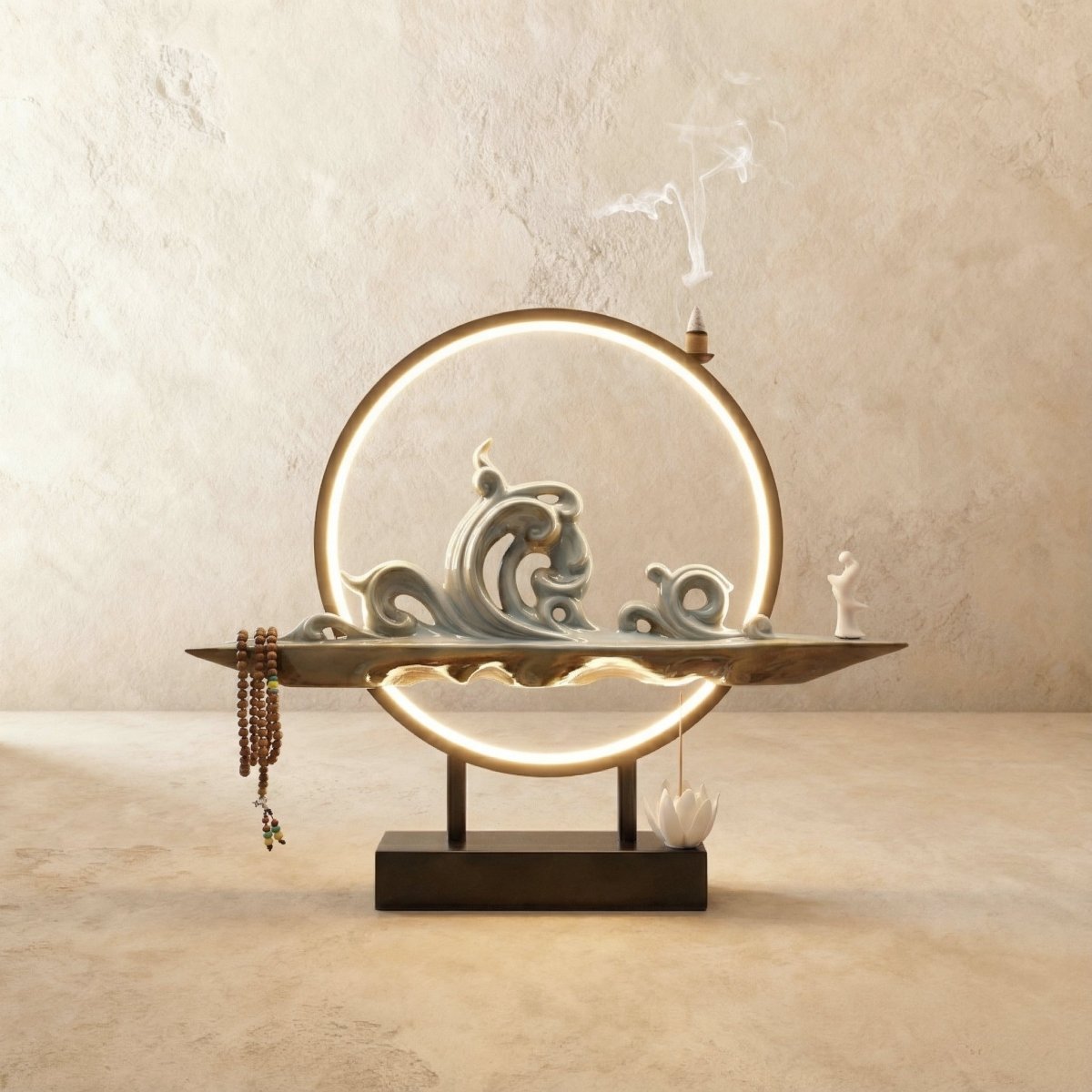 Moonlit Incense Burner Table Lamp - Residence Supply