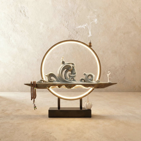 Moonlit Incense Burner Table Lamp - Residence Supply