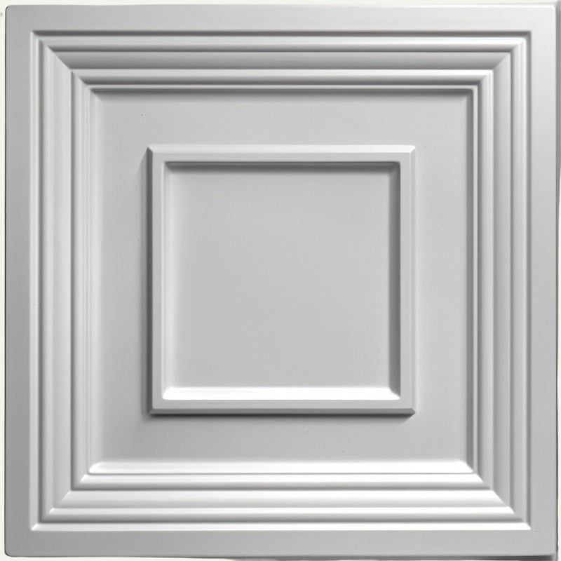 Close-up of Musna PVC wall panel with geometric square design, ideal for stylish, durable, and easy-to-install wall or ceiling decor.
