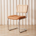 Nefeli Chair - Orange Leather Chair