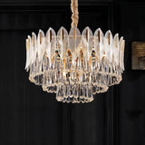 Nehora Round Crystal Chandelier