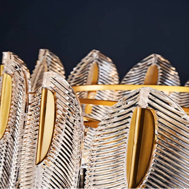 Nehora Round Crystal Chandelier