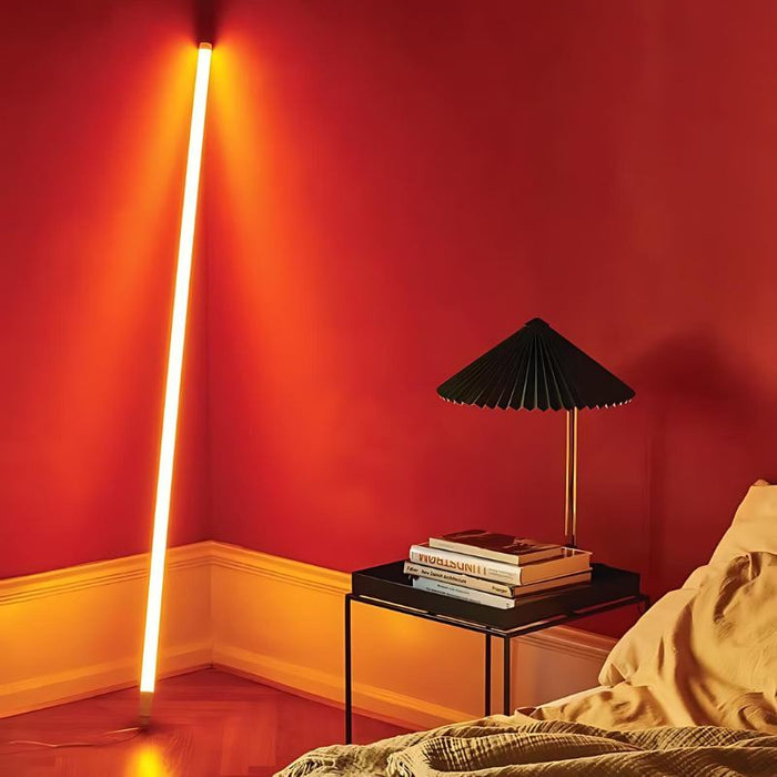 Neon Tube Floor Lamp - Modern Lighting Fixture