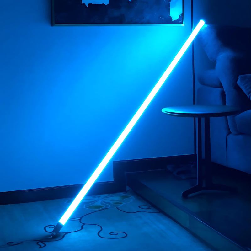 Neon Tube Floor Lamp – Modern LED Lighting Solution. – Residence