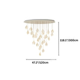 Nica Chandelier – Elegant Lighting for Modern Interiors with 28 cascading lights and full dimensions, ideal for grand entryways or lobbies.