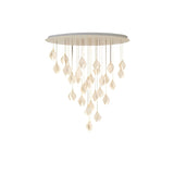Nica Chandelier – Elegant Lighting for Modern Interiors with 24 ceramic pendants in a cascading layout, perfect for upscale living or dining rooms.