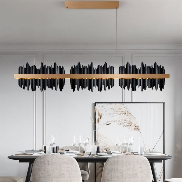 Ninda Linear Chandelier - Light Fixtures for Dining Room