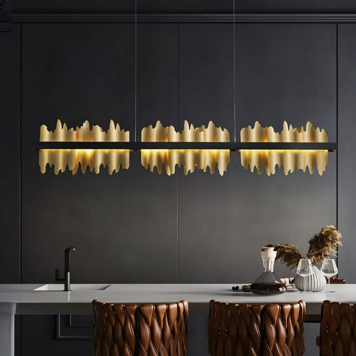 Ninda Linear Chandelier - Modern Lighting Fixture for Dining Room