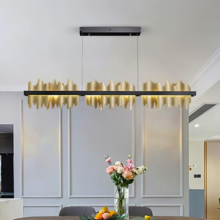 Ninda Linear Chandelier - Modern Lighting for Dining Table