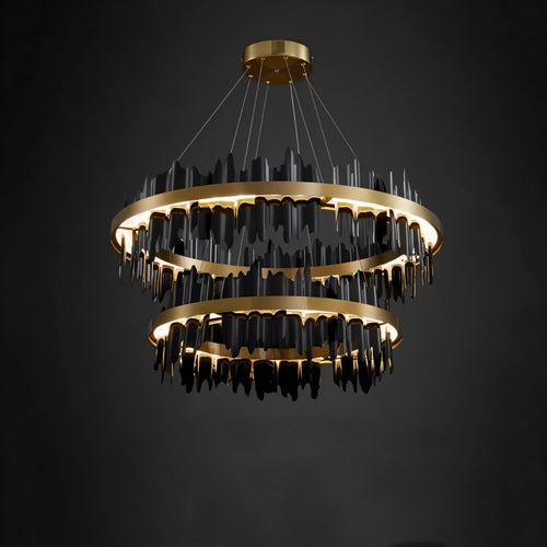 Ninda Tiered Round Chandelier - Modern Lighting