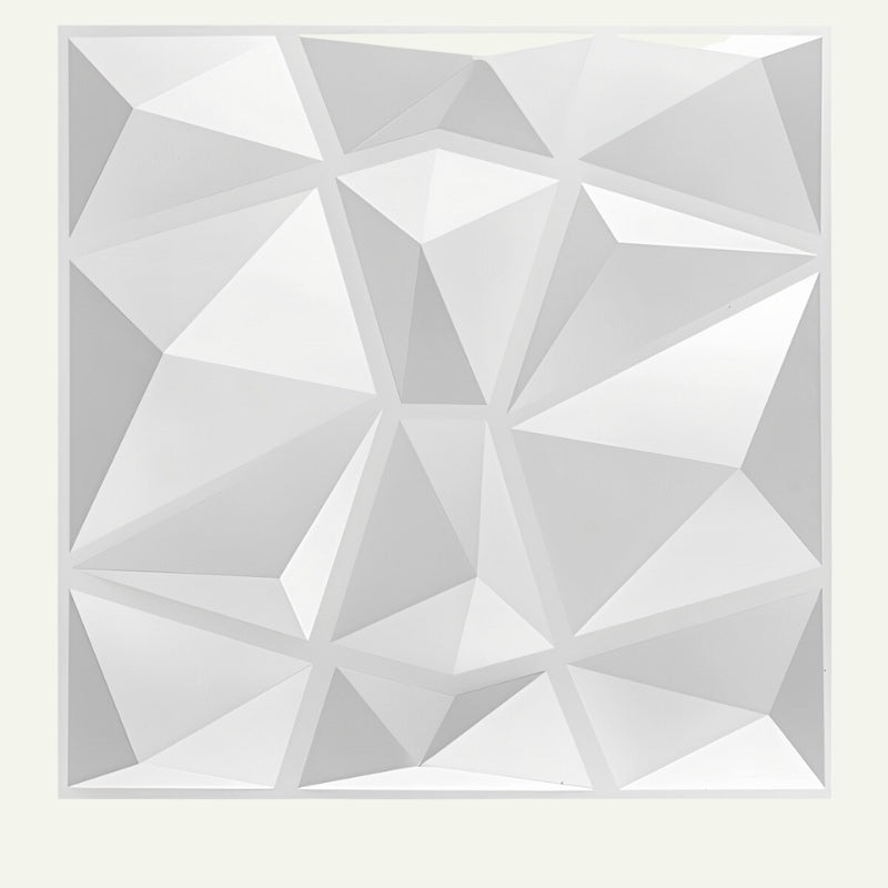Close-up of a single Niton PVC Wall Panel with a 3D geometric design, ideal for versatile wall decor and easy installation.
