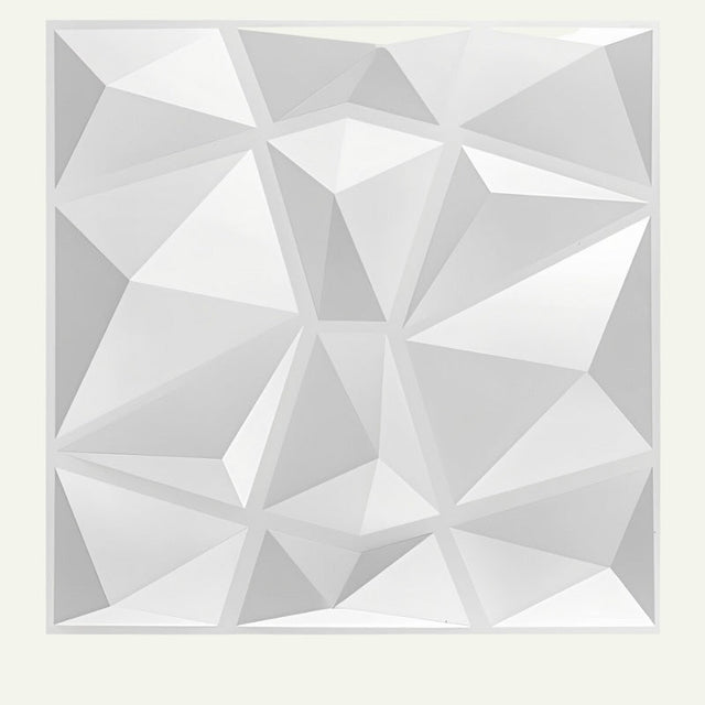 Close-up of a single Niton PVC Wall Panel with a 3D geometric design, ideal for versatile wall decor and easy installation.