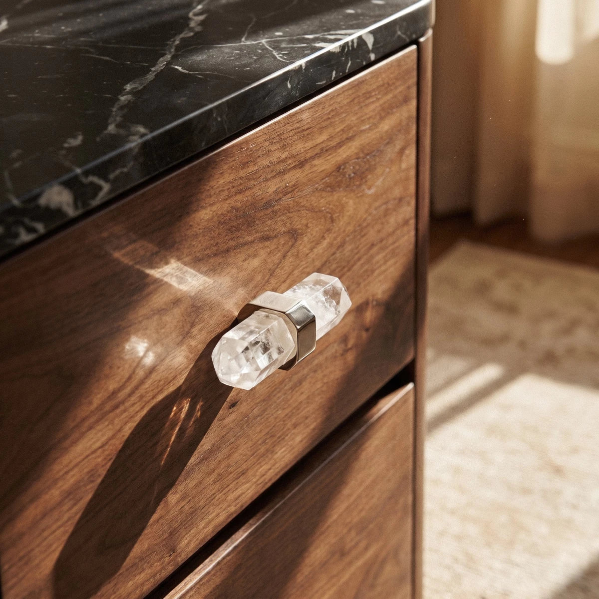 Nizag Crystal Knob & Pull Bar - Residence Supply