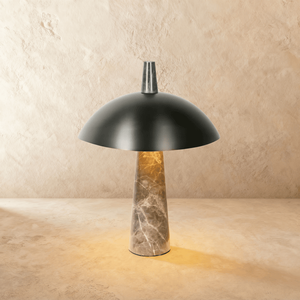 Novexis Marble Table Lamp – Sleek & Sculptural Glow – Residence Supply