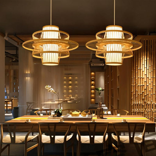 Oasis Rattan Pendant Light Collection - Dining Room Lighting