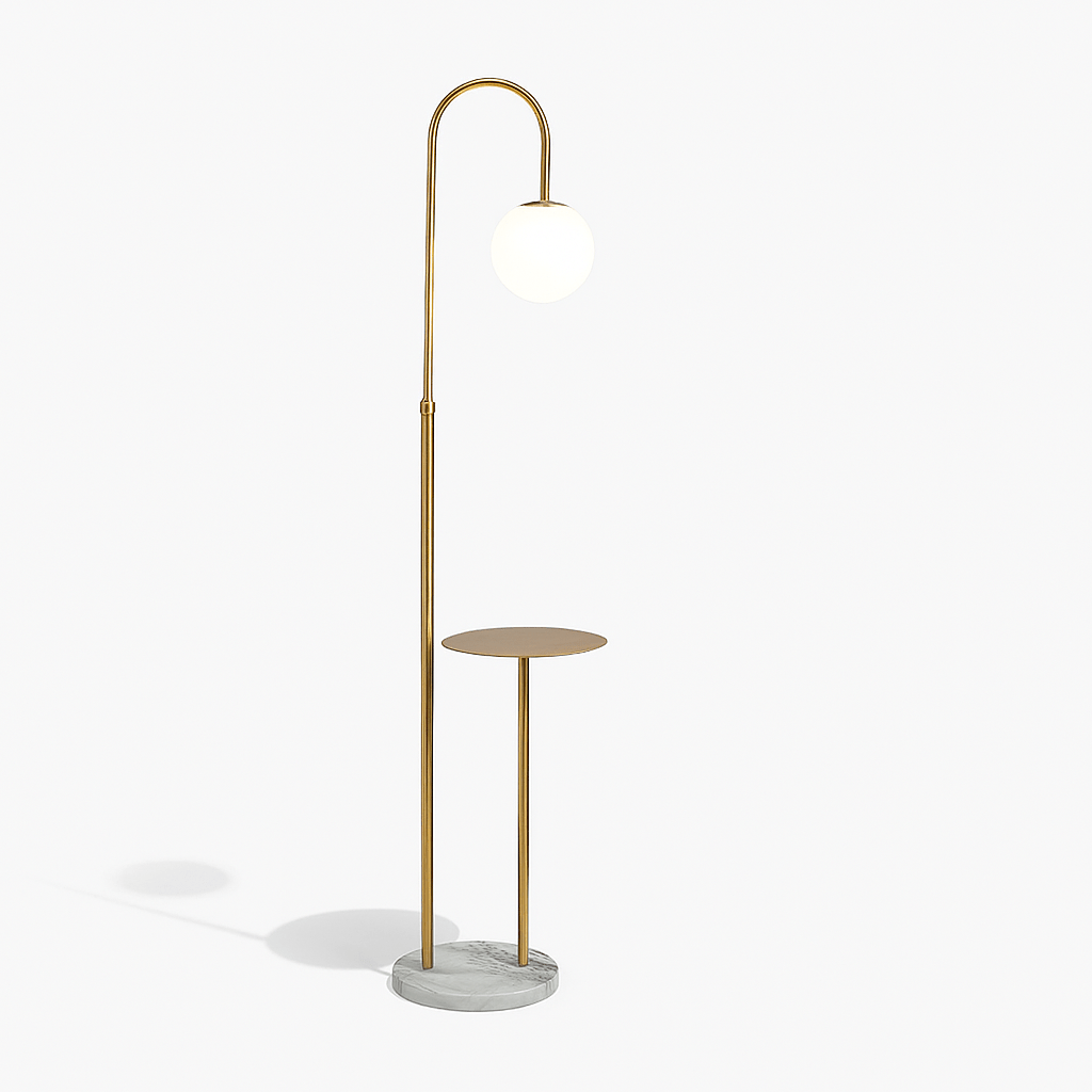 Okul Floor Lamp With Smart Side Table - Residence Supply