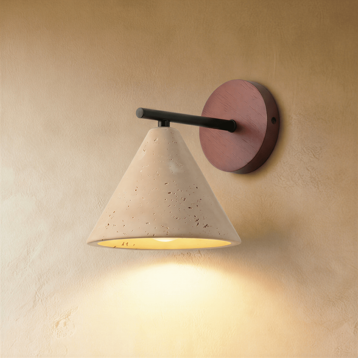 Omicil Travertine Wall Lamp - Minimalist Modern Lighting