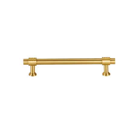"brass pull bar isolated on a white background"