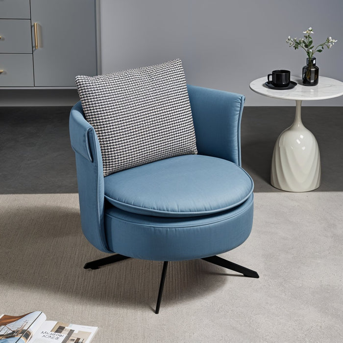 Otium Mid-Century Modern Velvet Accent Chair: Inspired by mid-century design, this accent chair showcases tapered legs and luxurious velvet upholstery, creating a retro-inspired statement piece for modern homes.
