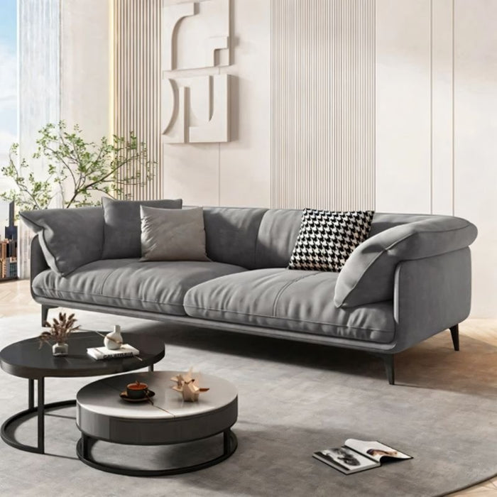 Create a welcoming atmosphere in your home with the Pallium Arm Sofa, a symbol of hospitality and comfort that invites guests to relax and unwind in style. It's the perfect centerpiece for memorable gatherings and cherished moments.