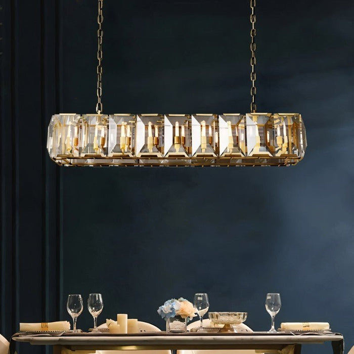 Parai Linear Chandelier - Modern Lighting for Dining Room