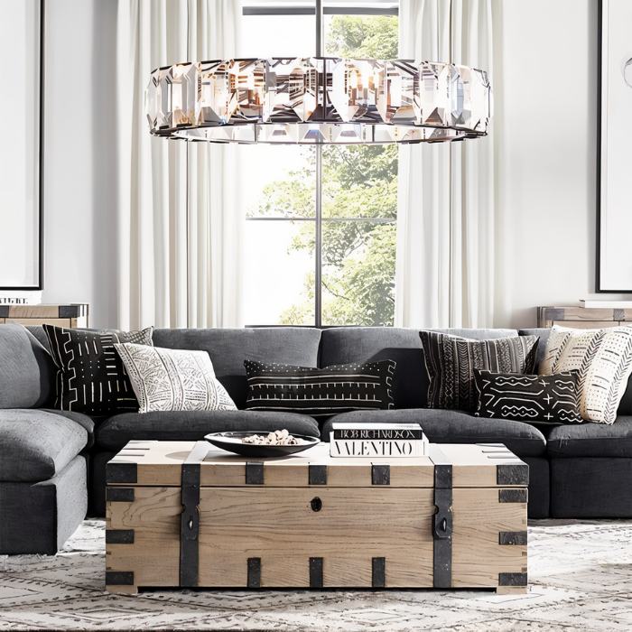 Parai Round Chandelier - Living Room Lighting