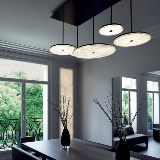 Patella Alabaster Pendant Light - Modern Lighting for Dining Table
