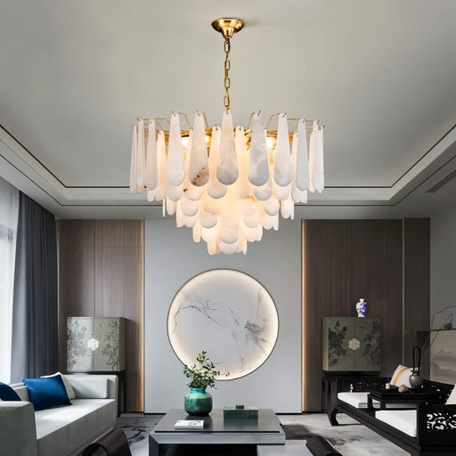 Patra Alabaster Chandelier - Living Room Lighting