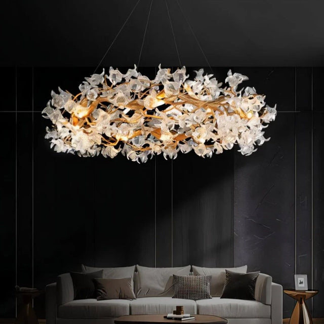 Petala Crystal Round Chandelier - Residence Supply
