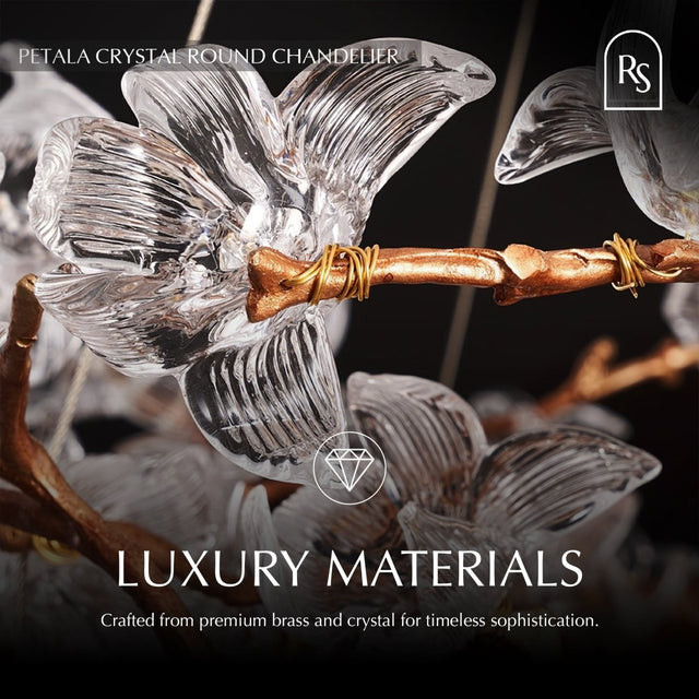 Petala Crystal Round Chandelier - Residence Supply