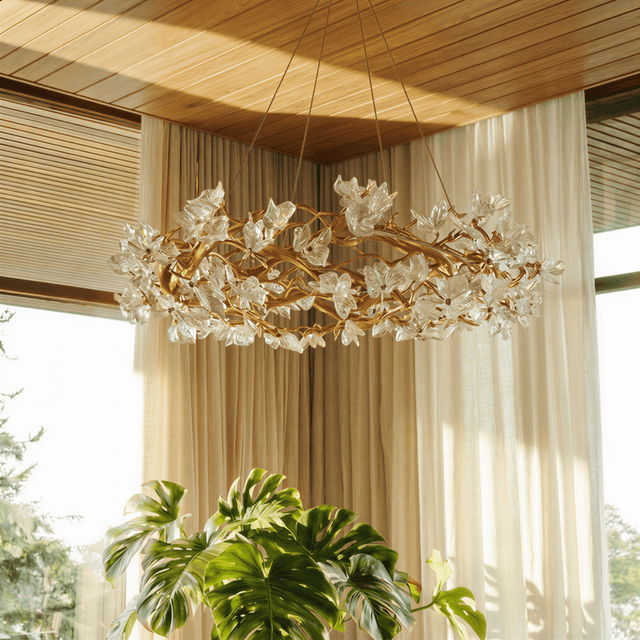 Petala Crystal Round Chandelier - Residence Supply
