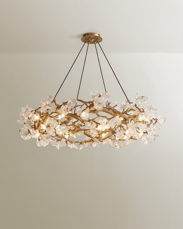 Petala Crystal Round Chandelier - Residence Supply