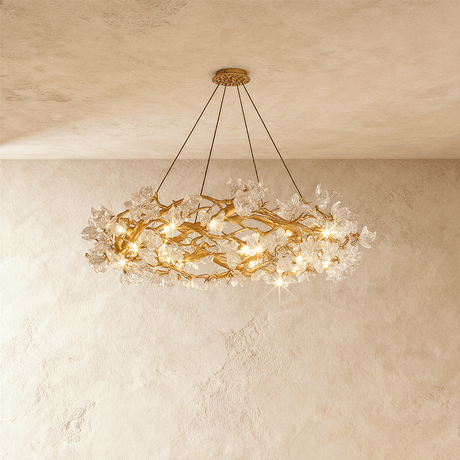 Petala Crystal Round Chandelier - Residence Supply